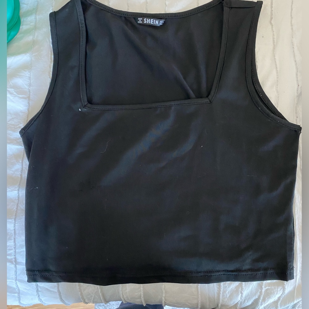 Black crop top